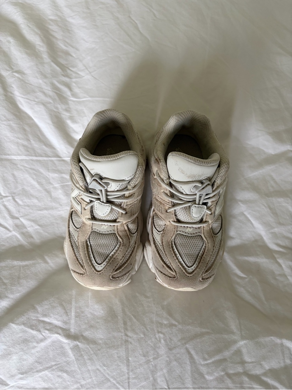 New Balance Kids Neutral Beige Lace-Up Athletic Sneakers
